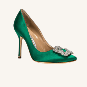 Elegante Satin-Pumps von Manolo Blahnik
